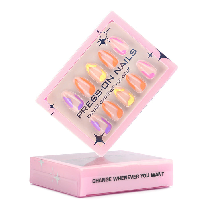 Gradient Color Artificial Nails Stornfield