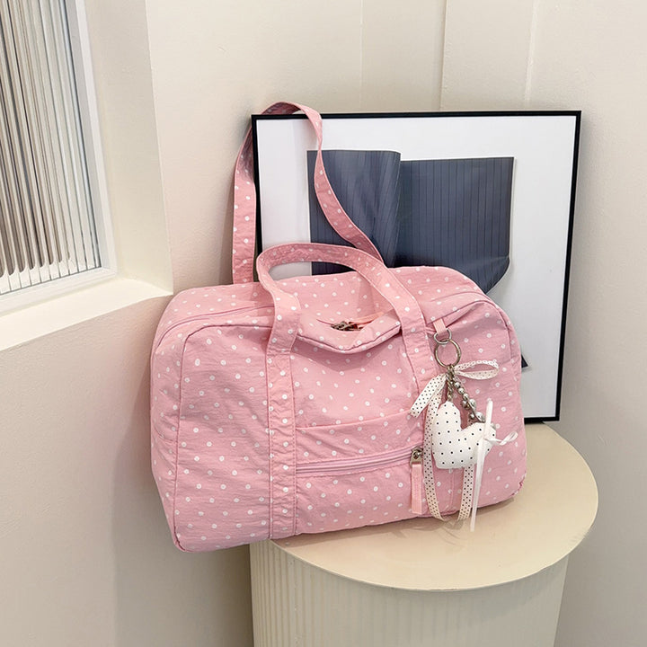 Stylish Polka Dot Travel Duffle Bag Stornfield