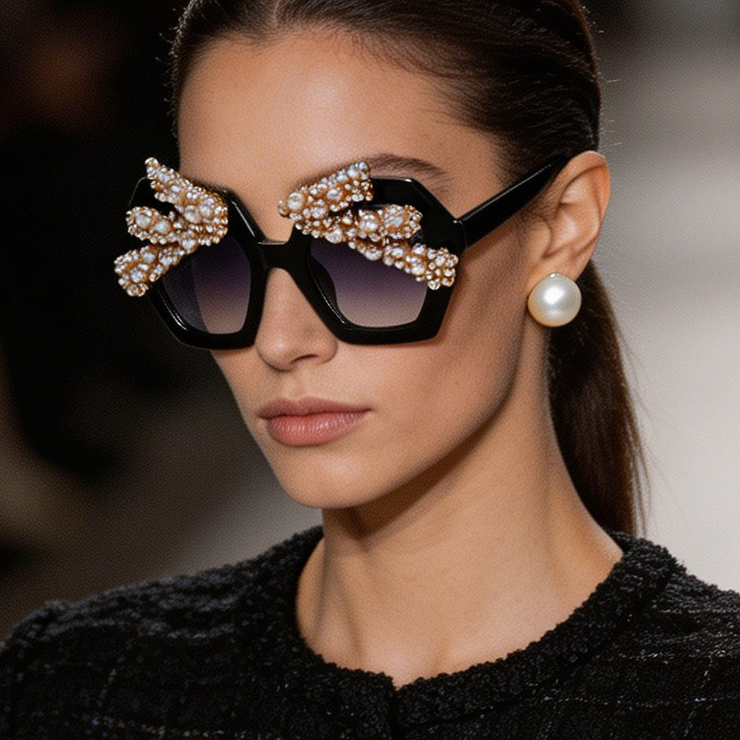 Women’s statement sunglasses with sparkling crystal frame Stornfield