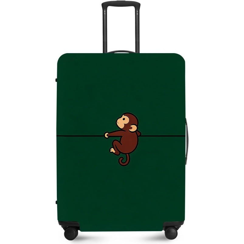 Unisex nan elastic suitcase cover with UV-resistant motif print and zip opening Stornfield