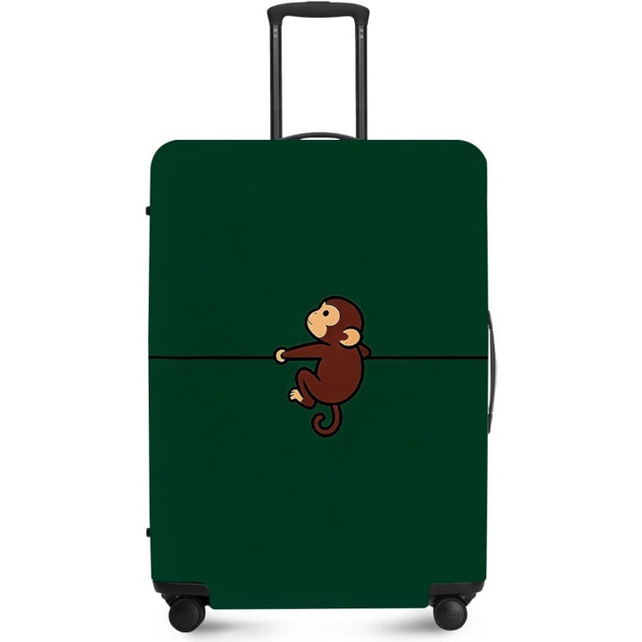 Unisex nan elastic suitcase cover with UV-resistant motif print and zip opening Stornfield