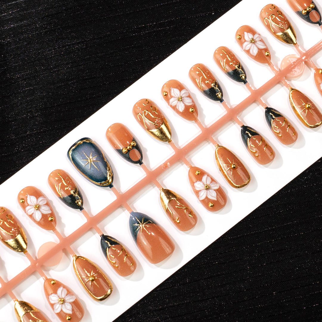 Artistic Press-On Nail Art Collection