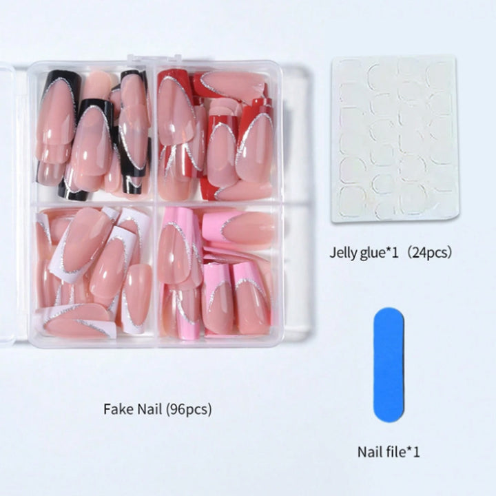 Acrylic nail set with elegant and versatile designs Stornfield