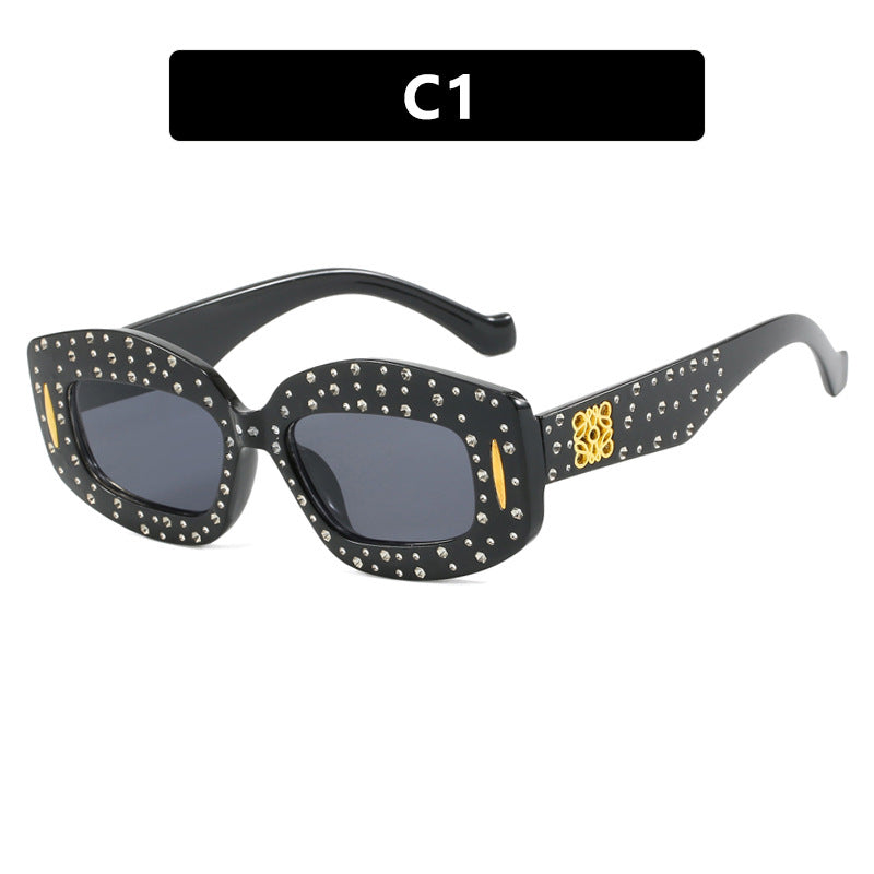 Women's fashionable sunglasses with glamorous rhinestone embellishment Stornfield