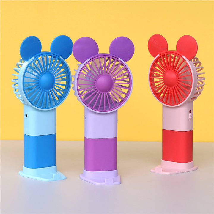 Unisex Portable Hand Fan in Playful Cat Design Stornfield