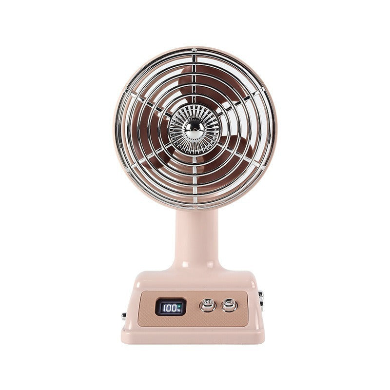 Unisex Portable Table Fan with Digital Display and Flexible Tilt Function Stornfield