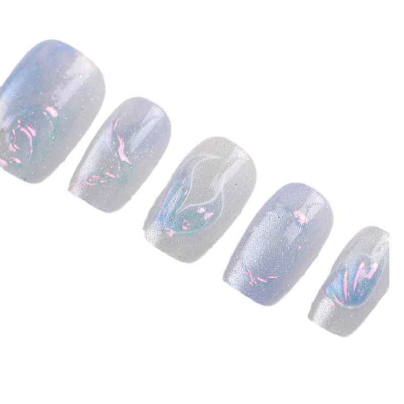 Iridescent Nail Art Press-On Collection Stornfield