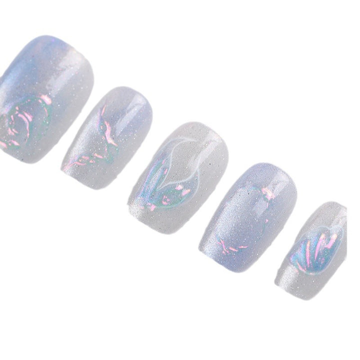 Iridescent Nail Art Press-On Collection Stornfield