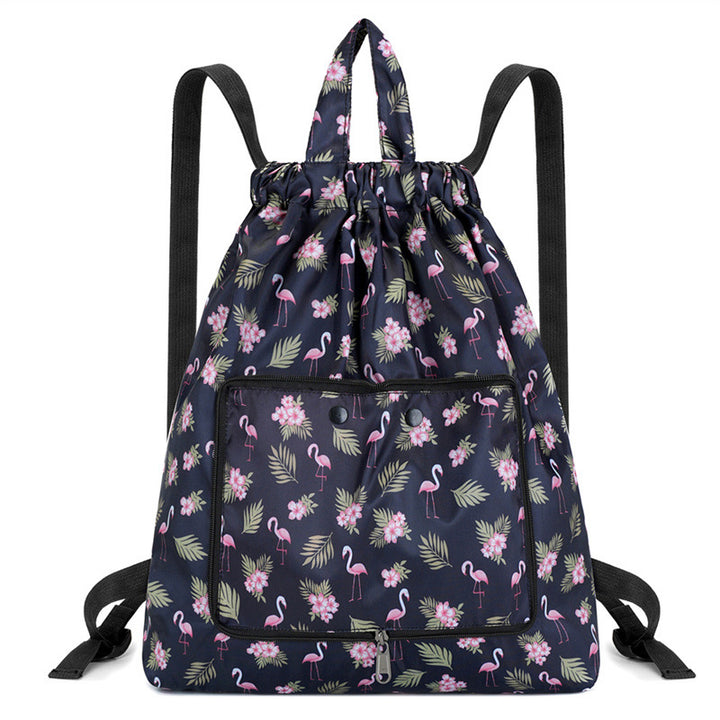 Lightweight Floral Drawstring Backpack Stornfield
