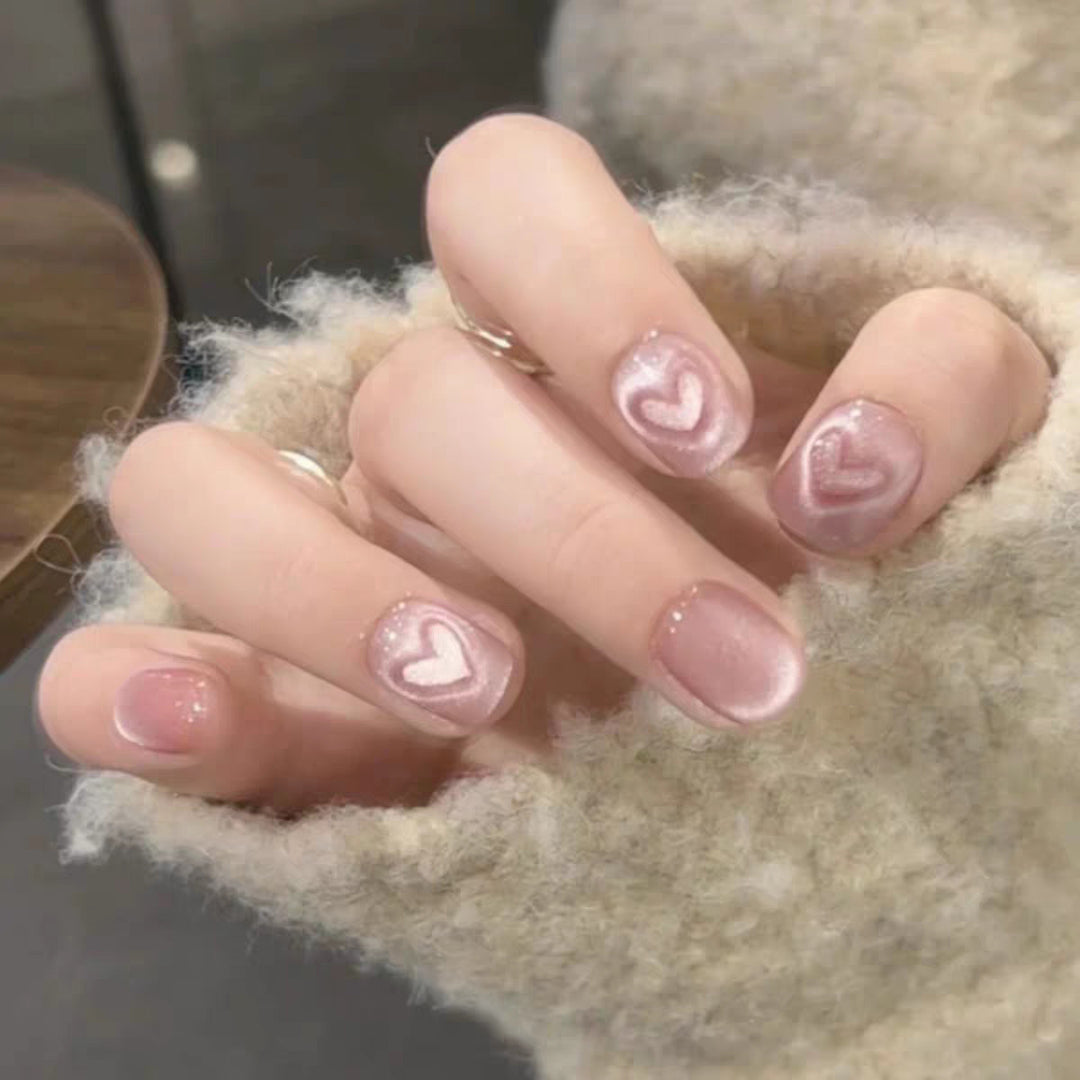 Floral Embellished Press-On Nail Set