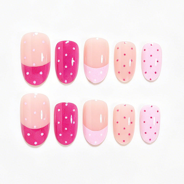 Artistic Polka Dot Press-On Nail Set Stornfield