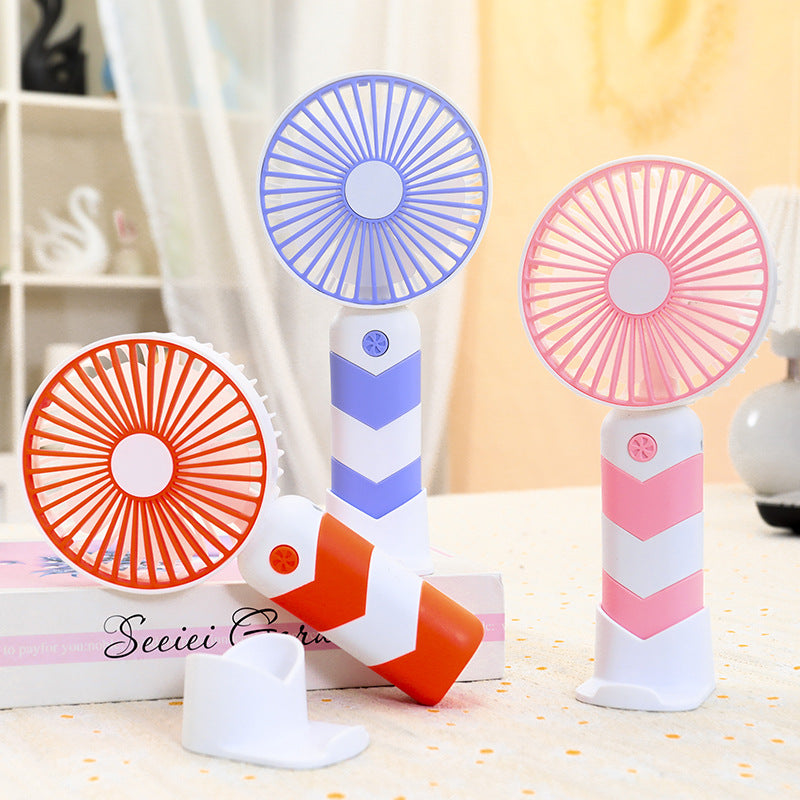 Women Portable Hand Fan with Flexible Stand and Powerful Battery Stornfield