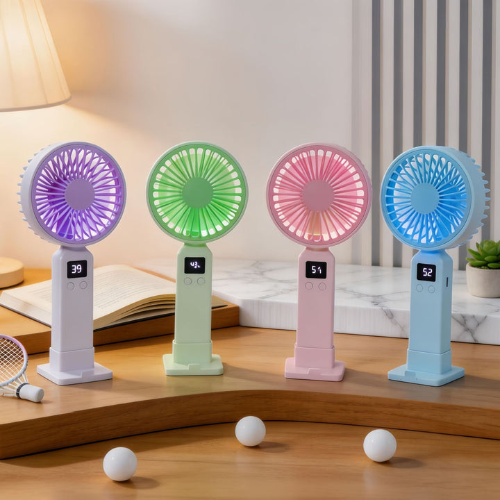 Women Portable Mini Fan with Digital Control Stornfield