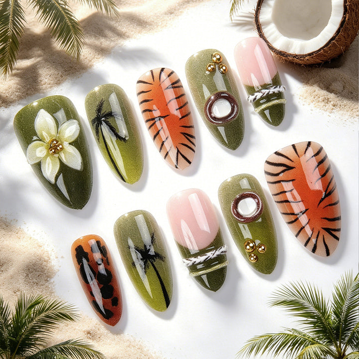 Exquisite Art Nail Collection with Floral Patterns Stornfield