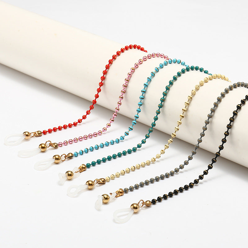 Fashionable Cat-Eye Glasses with Beaded Chain Stornfield