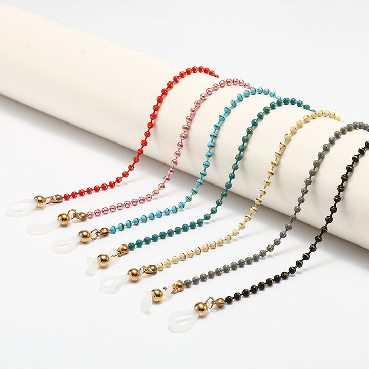 Fashionable Cat-Eye Glasses with Beaded Chain Stornfield