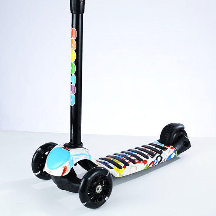 Stylized Three-Wheel Kickboard Scooter Stornfield