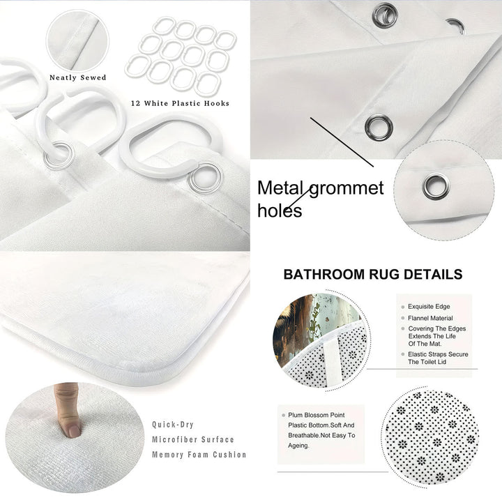 Cute Cow-Themed Digital Bathroom Set Stornfield