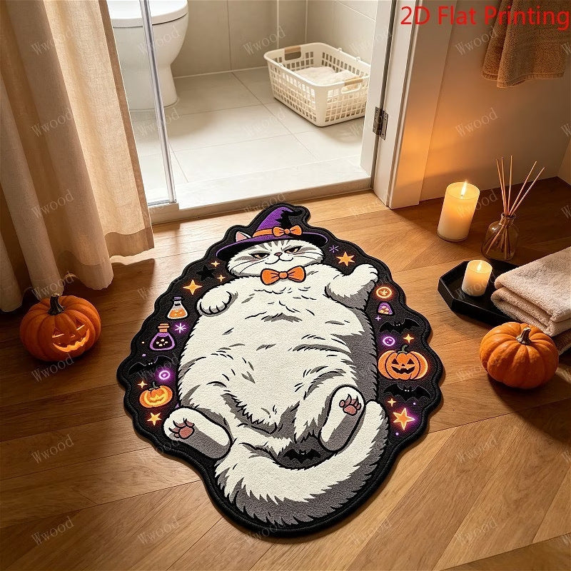 Cat-Themed Decorative Area Mat