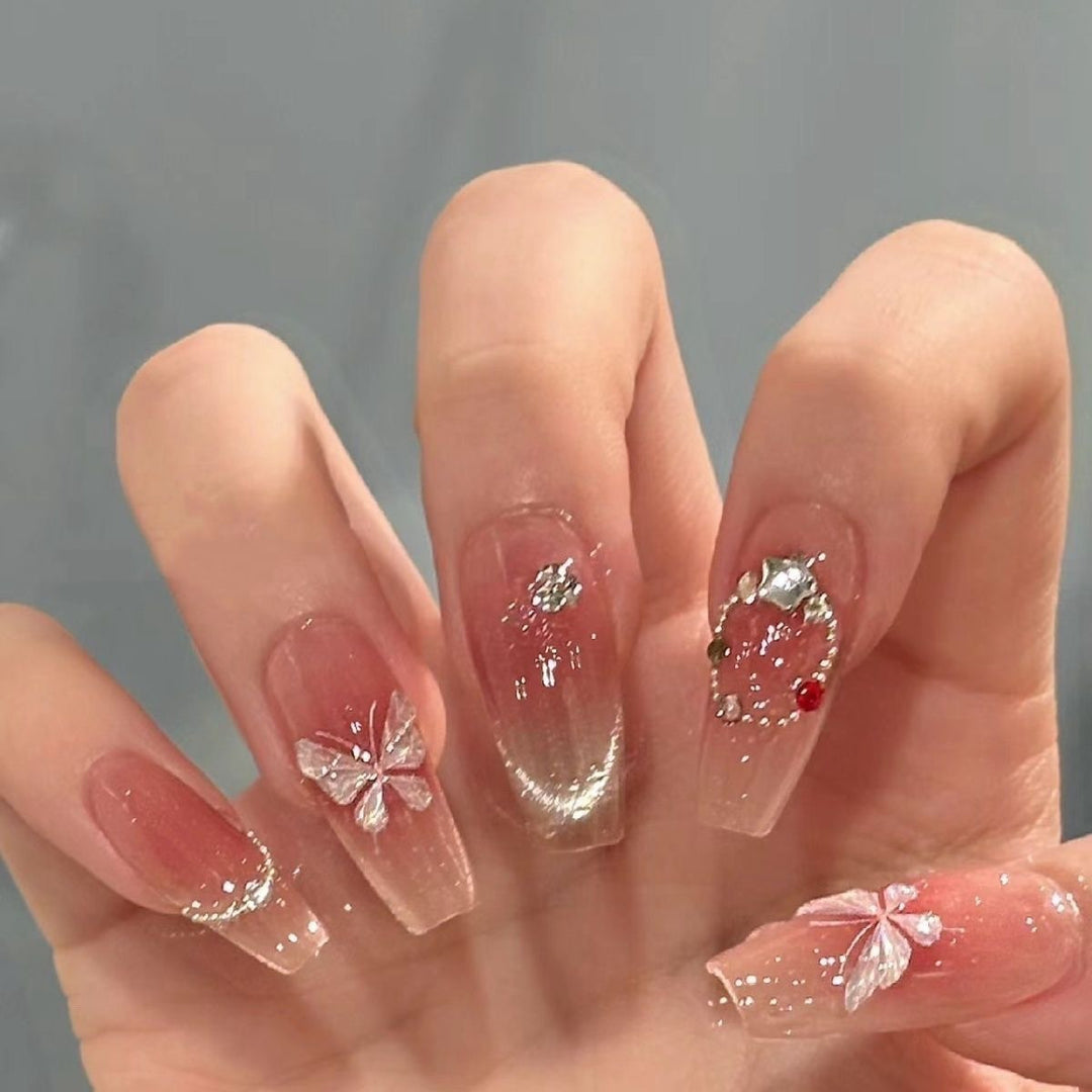 Glossy Ombre Press-On Nails