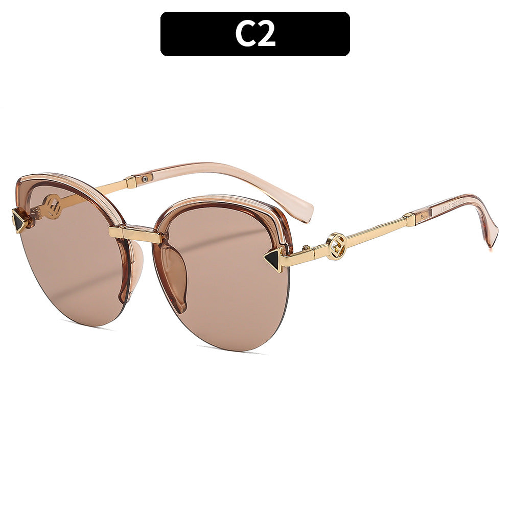 Elegant Shield Frame Sunglasses
