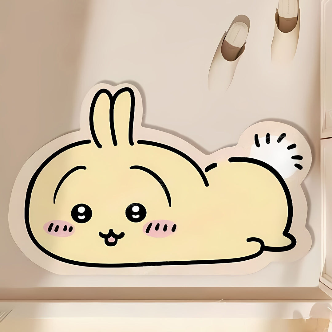 Cartoon-Themed Absorbent Bath Mat