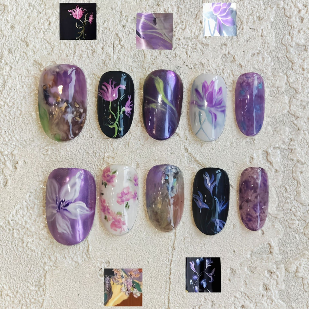 Whimsical Bunny-Themed Press-On Nail Art Set Stornfield