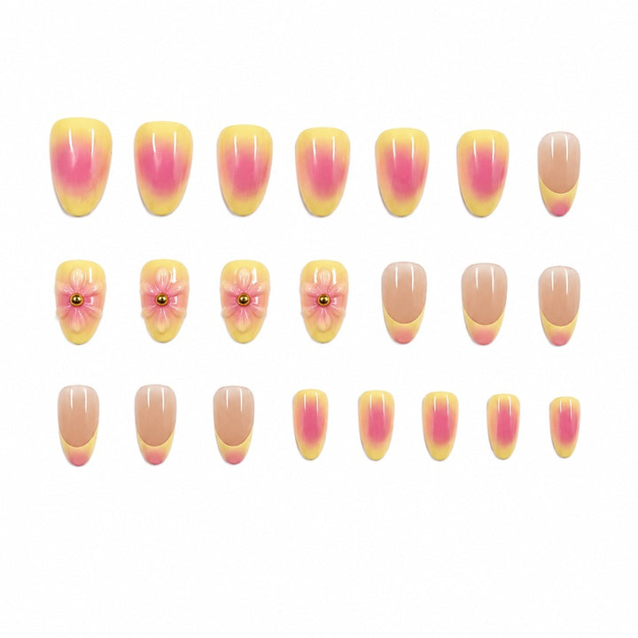 Artistic Floral Press-On Nail Set Stornfield 1787395270