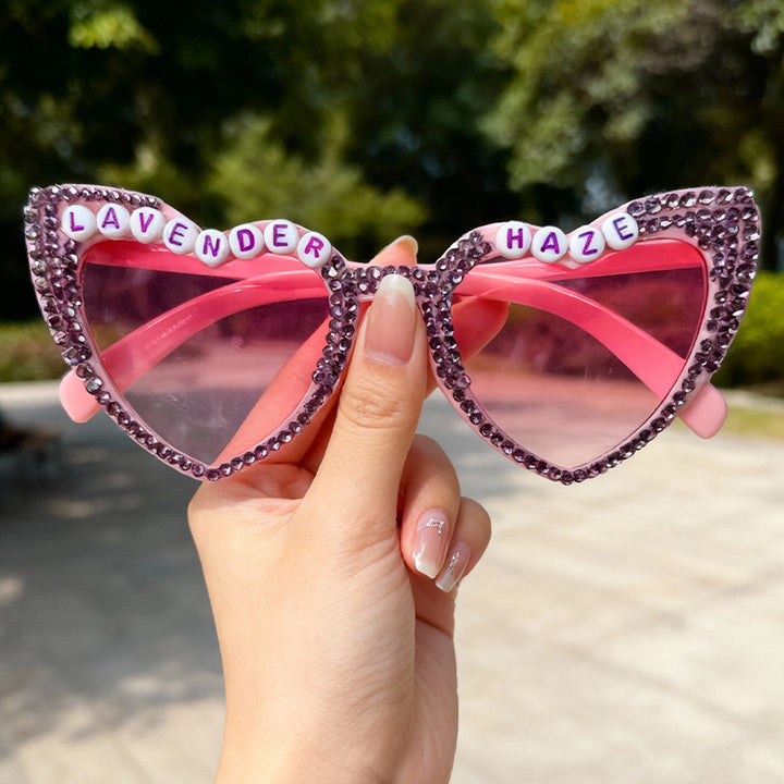 Heart-Frame Rhinestone Sunglasses Stornfield