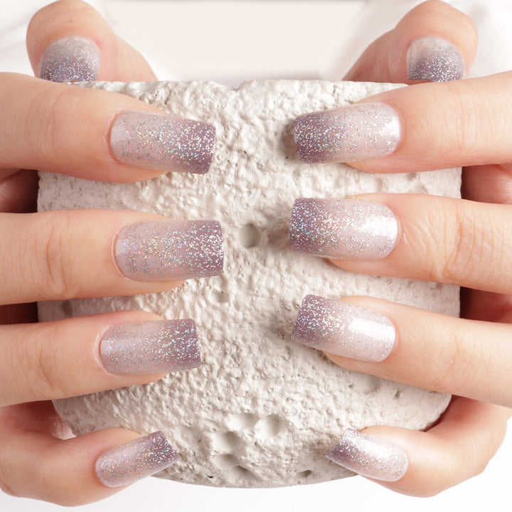 Glamorous Glitter Ombre Press-On Nails Stornfield