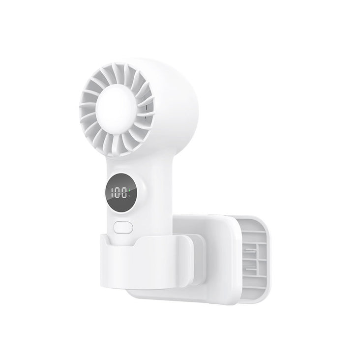 Unisex Mini Digital Display Rechargeable Handheld Fan Stornfield