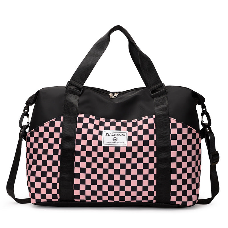 Stylish Checkerboard Duffle Bag Stornfield