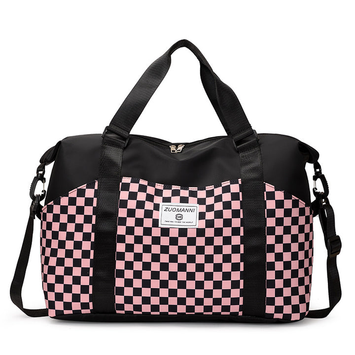 Stylish Checkerboard Duffle Bag Stornfield