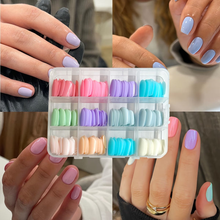 Press-On Nail Art Set with Assorted Shapes and Finishes Stornfield