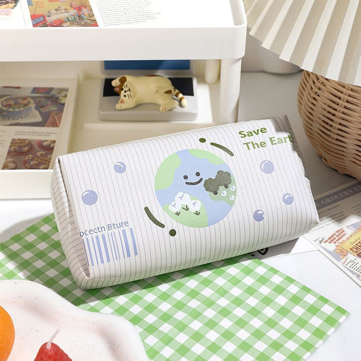 Eco-Friendly Earth-Themed Pencil Case