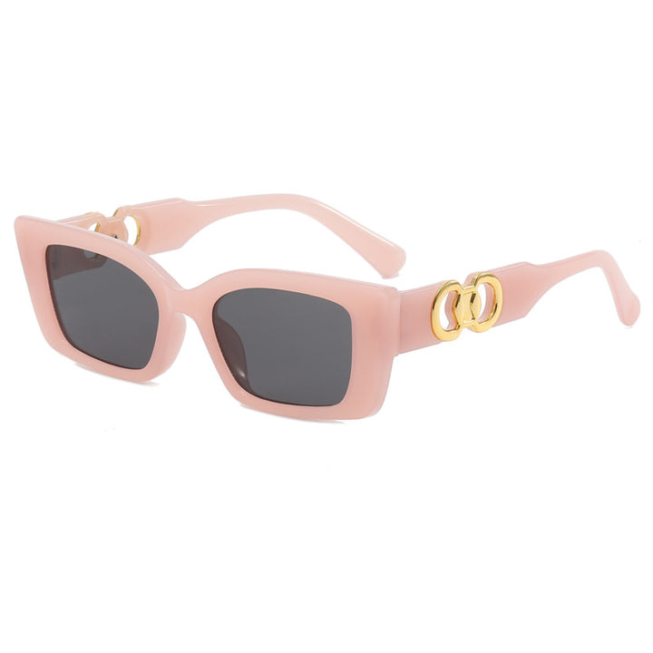 Women's fashionable square sunglasses with glamorous accents Stornfield