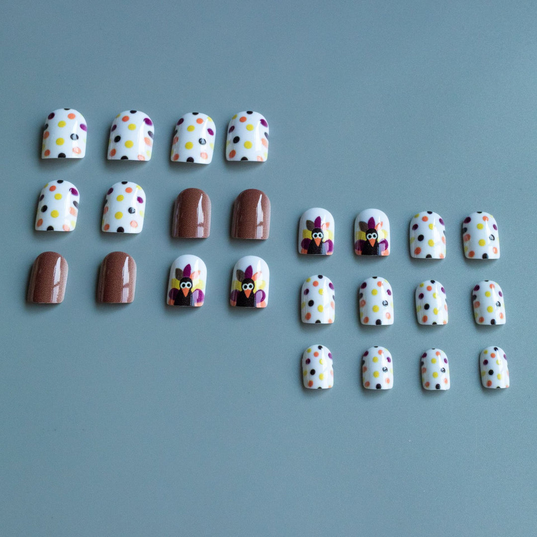 Festive Thanksgiving Themed Nail Art Kit