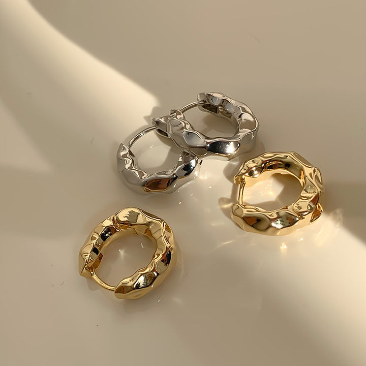 Structured Earrings Made of High-Quality Stainless Steel Stornfield