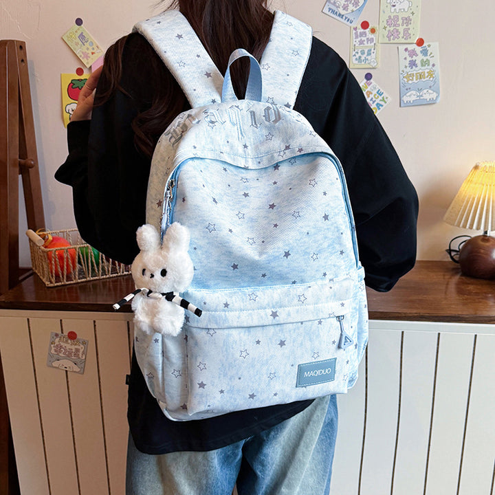 Star-Embellished Casual Backpack Stornfield