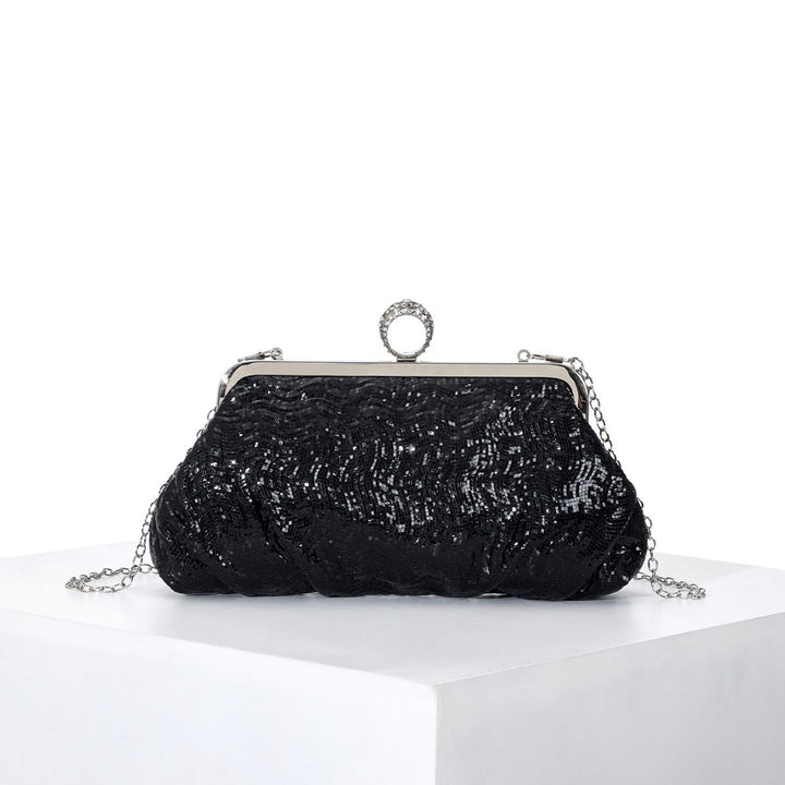 Vintage-Inspired Textured Evening Clutch
