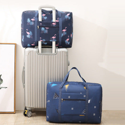 Stylish Flamingo Print Travel Duffle Bag