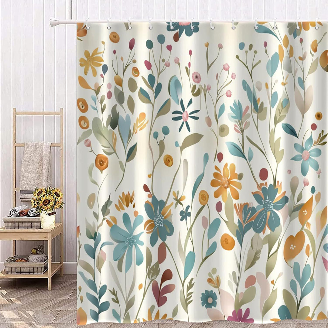 Floral Print Shower Curtain Stornfield