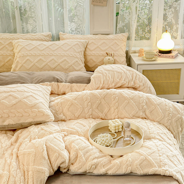 Cozy Textured Plush Blanket