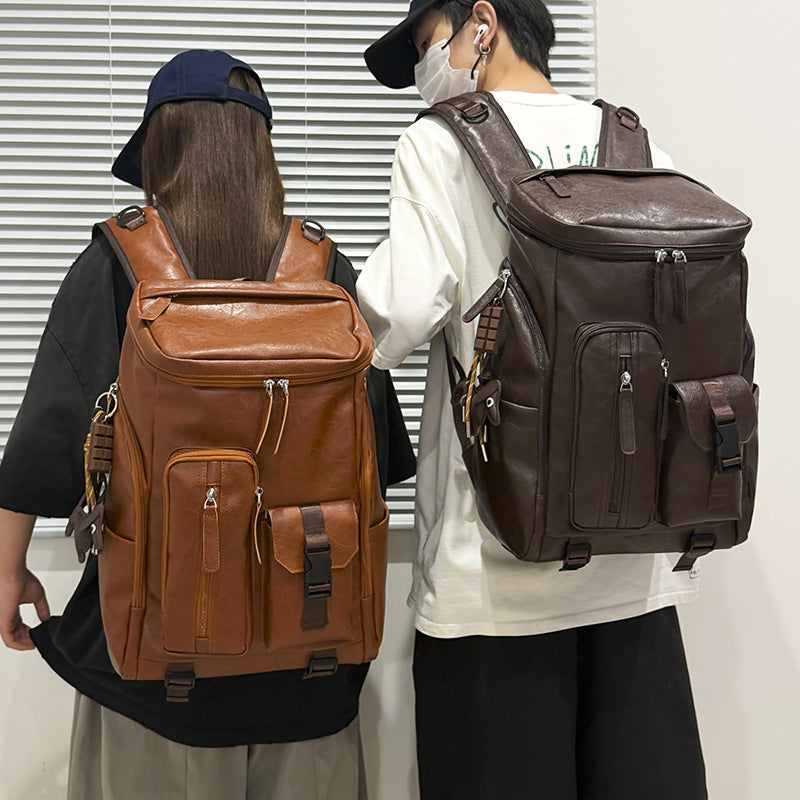 Multi-Functional Leather Backpack Stornfield