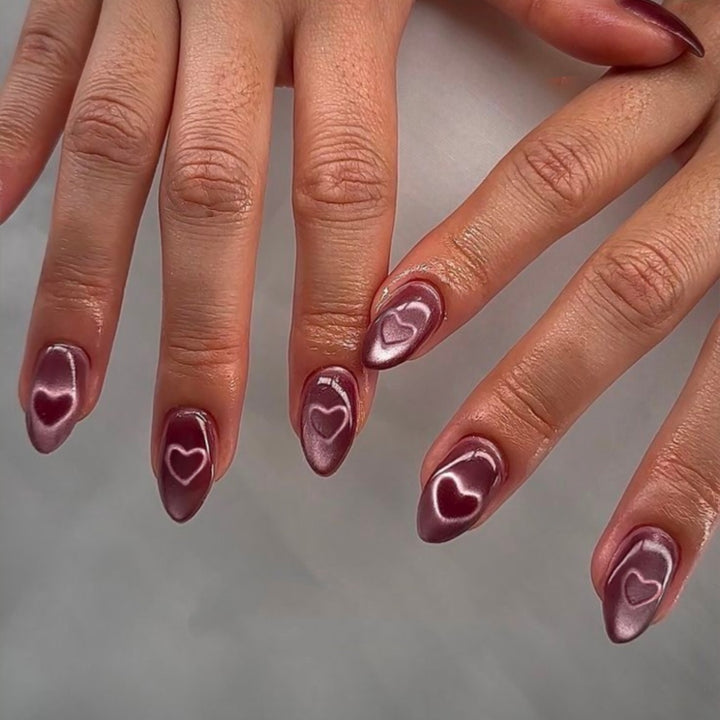 Artistic Heart Design Press-On Nails Stornfield