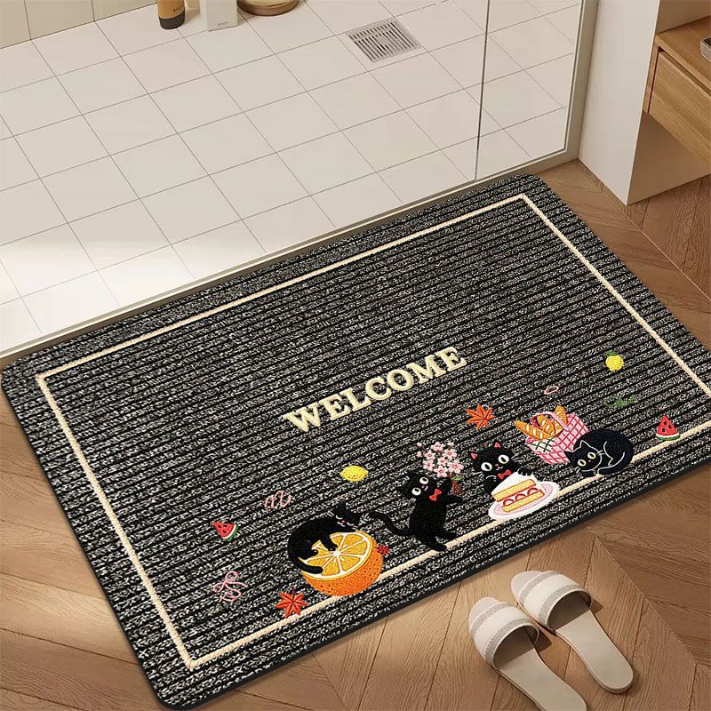 Cat-Themed Welcome Mat