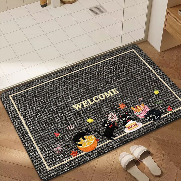 Cat-Themed Welcome Mat