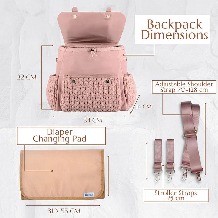 Fashionable backpack with braided design Stornfield