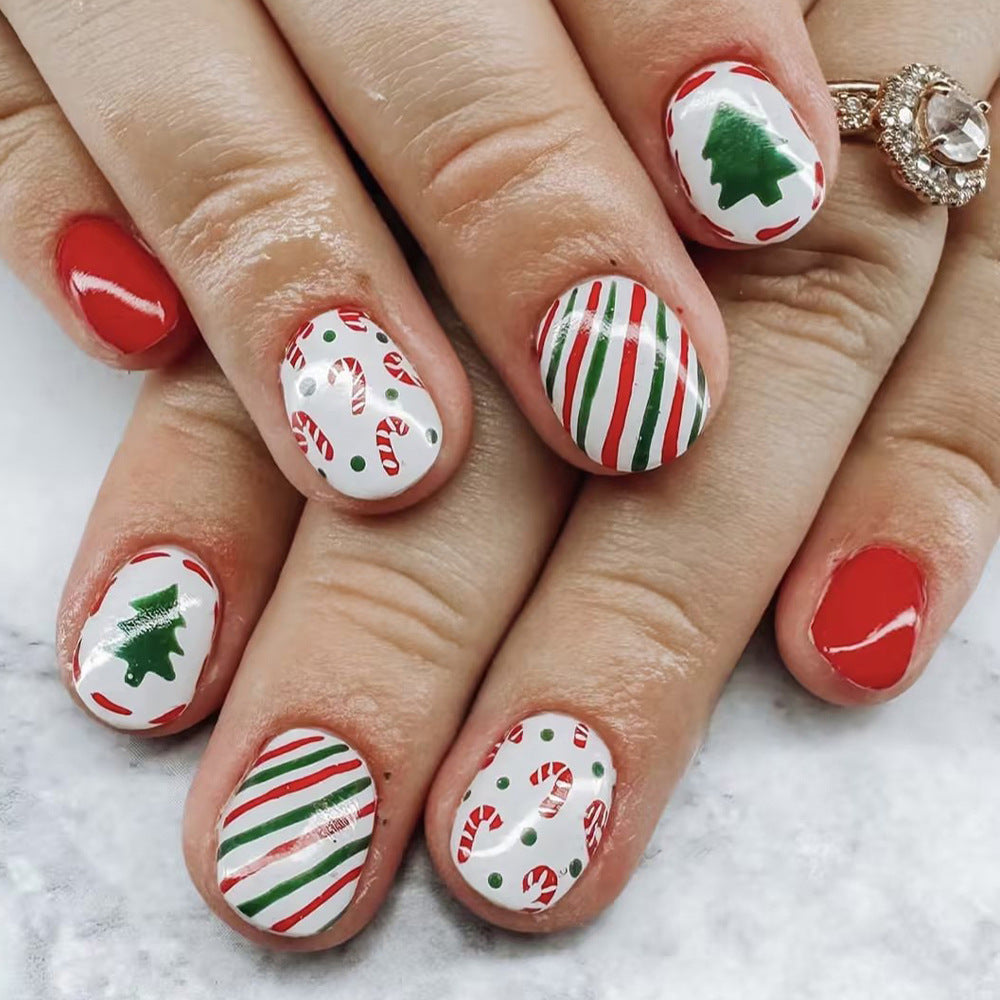 Holiday-Themed Press-On Nail Set Stornfield