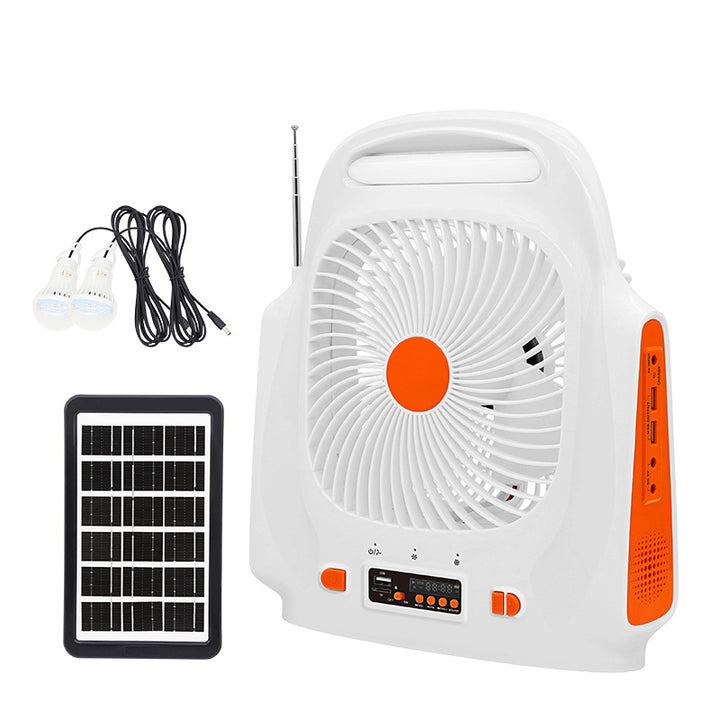 Unisex Solar-Powered Fan with LED Lights Stornfield